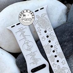 For all the wonderful moms, mamas, mems, nanas, and dads who cherish their special titles and the names of their beloved kids or grandkids, we offer personalized watch bands. You can choose any design from our shop to feature on the longer side of the band, with the personalized side on the shorter part of the watch band. If you don't find exactly what you're looking for among our current designs, please don't hesitate to reach out. We're here to make sure your watch band becomes a cherished kee Handmade White Watch Bands For Gift, Handmade White Watch Bands As Gift, Personalized Adjustable White Watch Bands, Adjustable Personalized White Watch Bands, Personalized White Watch Bands As Gift, Personalized White Watch Bands For Gift, White Personalized Watch Bands As Gift, Customizable White Watch Bands For Gift, Customizable White Watch Bands As Gift