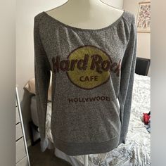 Never Been Worn. Nwt. Hard Rock Cafe Sweater, Rock Cafe, Hard Rock Cafe, Light Sweater, Shoulder Sweater, Hard Rock, Off The Shoulder, Sweaters For Women, Cafe