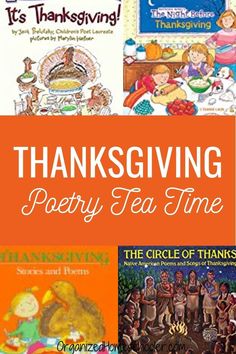 thanksgiving party tea time books for kids