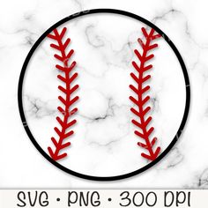 a baseball stitched to the side of a white marble background with text saying svve - png - 300 dpi