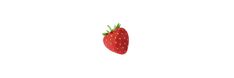 a single strawberry is shown against a white background in this still life photo taken on the computer screen