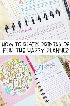 the printable planner is organized and ready to be filled with notes, pens, pencils and markers