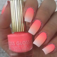 Summer 2024 Coral Nails: Bright Designs, From Neon Pink to Turquoise Coral Ombre Nails, Ombre Nail Art Designs, Nails Yellow, Ombre Nails Glitter, Matte Nails Design, Ombre Nail Designs, Nail Art Ombre