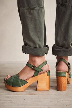 Orion Woven Clogs | Free People Womens Clogs And Mules, Casual Sandals Womens, Clogs And Mules, Woven Shoes, Boho Sandals, High Heel Wedges, Free People Shoes, Cute Sandals, Wooden Heel