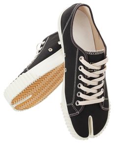 Maison margiela black tabi sneakers material: 100% leather france Margiela Tabi Sneakers, Tabi Sneakers, Numeric Logo, Margiela Sneakers, Japanese Socks, French Vogue, Maison Margiela Tabi, Tabi Shoes, Margiela Tabi