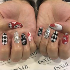 Casino Nails Designs, Dice Nails, Casino Nails, Vegas Nails, Country Nails, Fall Acrylic Nails, Brown Nails, Hot Nails, Prom Nails