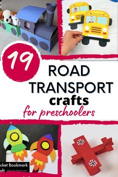 Road Transport Crafts for Preschoolers Fun Art Projects For Kids, School Bus Crafts, Fun Art Projects, Bus Crafts, Crafts For Preschoolers