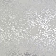 Eclipse Wallpaper in White and Silver by Antonina Vella for York Wallcoverings Frost Wallpaper, Eclipse Wallpaper, White And Silver Wallpaper, Wallpaper Projects, York Wallpaper, Silver Wallpaper, Drops Patterns, York Wallcoverings, Metallic Wallpaper