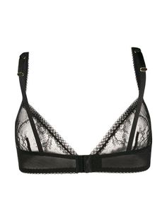 Maison Close Inspiration Divine Triangle Bra | Farfetch.com Latest Bra, Bra Items, Black Inspiration, Adjustable Bra, Bra Brands, Black Lace Bra, Black Friday Promotions, Triangle Bra, Pink Bra