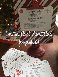 christmas carol adult cards free printables for the family to share with each other