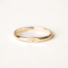 Initial Signet Ring | Simple & Dainty Alphabet Ring, Ring Initial, Delicate Gold Ring, Gold Initial Ring, S Initial, Jewelry Delicate, Monogram Jewelry, Ring Simple, Initial Ring