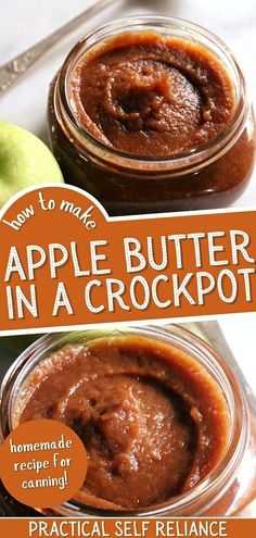 an apple butter in a crockpot recipe for canning