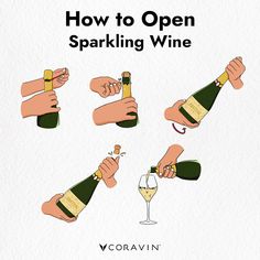 how to open a sparkling wine bottle in 3 easy steps by corvinn