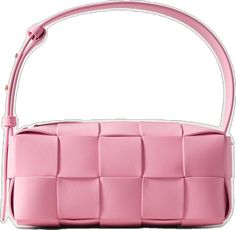 Modern Square Shoulder Bag With Intrecciato Weave, Square Shoulder Bag With Intrecciato Weave, Designer Rectangular Shoulder Bag With Intrecciato Weave, Modern Rectangular Shoulder Bag With Intrecciato Weave, Luxury Pink Shoulder Bag With Intrecciato Weave, Pink Intrecciato Weave Rectangular Bag, Pink Rectangular Bag With Intrecciato Weave, Pink Rectangular Woven Leather Shoulder Bag, Bottega Veneta Bags