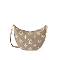 LOUIS VUITTON® - Loop Hobo - Bicolore Tourterelle Creme Louis Vuitton Loop Hobo, Dior Hat, Goyard Bag, Womens Designer Bags, Dior Jewelry, Dior Wallet, City Bag, Monogrammed Leather, Louis Vuitton Shoes