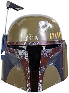 the boba fett helmet has been painted on