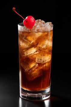 A visual guide to the Shirley Temple Black cocktail, showcasing its sweet flavors from grenadine and fizzy ginger ale topped with a maraschino cherry. This refreshing drink recipe is perfect for gatherings.