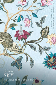 an image of a book cover with flowers and birds on it