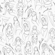 Monochrome Line Art Wallpaper Drawings Of Women, Line Art Wallpaper, Monochrome Wallpaper, Building Crafts, Pole Art, Tattoo Flash Sheet, Body Sketches, Portraiture Drawing, Body Pose Drawing