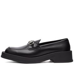 Find GUCCI Genk Chunky Loafer on Editorialist. The classic Horsebit loafer has been blurring the line between formal and casual since the style debuted in the ‘50s. Gucci’s version features the emblematic square-toe and Horsebit hardware, with a contemporary chunky silhouette. On the sole, spot Gucci’s iconic monogram, a tribute to the Italian label’s founder, Guccio Gucci. Leather Uppers, Embossed Branding, Rubber Outsole, Made in Italy. Gucci Men's Genk Chunky Loafer in Black, Size UK 7 Gucci Classic Dress Shoes With Round Toe, Gucci Slip-on Loafers For Work, Gucci Round Toe Dress Shoes For Work, Gucci Dress Shoes With Round Toe For Work, Gucci Dress Shoes For Workwear With Round Toe, Gucci Dress Shoes For Workwear, Gucci Modern Black Loafers, Gucci Slip-on Loafers With Round Toe, Gucci Loafers With Rubber Sole For Work