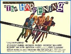 an old movie poster for the happening