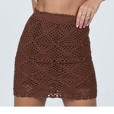 Nwt! From Princess Polly. True To Size. Crochet Mini Skirt, Baywatch, Princess Polly, Women's Skirt, Mini Skirt, Womens Bottoms, Womens Skirt, Mini Skirts, Women Accessories