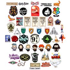 the harry potter stickers are all over the place