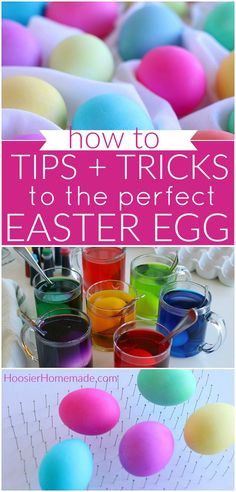 how to dye the perfect easter egg with colored eggs and watercolors in them