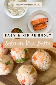 an easy and kid friendly salmon rice balls recipe