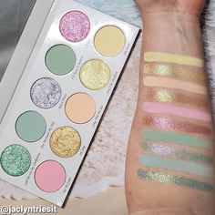 Wallpaper Makeup, Colourpop Eyeshadow Palette, Foundation Swatches, Colourpop Eyeshadow, Makeup Pallets, Cosmetic Items, Makeup Swatches, Eye Makeup Art, Kiss Makeup