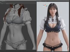 ArtStation - summer.2022 Blender Character Modeling, Pixel Art Tutorial, Female Armor, Female Character Concept, Character Design Sketches, 3d Fashion, Female Anatomy, Female Fitness Model, Cute Disney Wallpaper