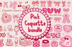 Chic Coquette, Cake Png, Bow Clipart, Bow Svg, Cake Printing, Png Coquette, Vintage Png, Create Digital Product, Digital Svg