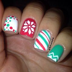 Holiday Nail Art, Nails Done, Get Nails, I Love Nails, Makeup Style, Cute Nail Art, Xmas Nails, Manicure Y Pedicure, Fancy Nails