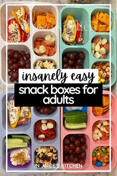 an open lunch box filled with different types of snacks