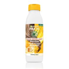 garnier | Fructis Hair Food Démêlant nourrissant à la banane pour cheveux secs - 350 ml Fructis Hair Food, Garnier Fructis, Zara Drip, Vegan Hair, Hair Food, Hair Detangler, Healthy Hair