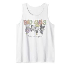 PRICES MAY VARY. Officially Licensed Disney Apparel 19PRDV00004A-001 Lightweight, Classic fit, Double-needle sleeve and bottom hem Disney Princess Villains, Disney Apparel, Best Tank Tops, Disney Outfits, Cami Tanks, Bad Girl, More Fun, Top Styles, Fashion Branding