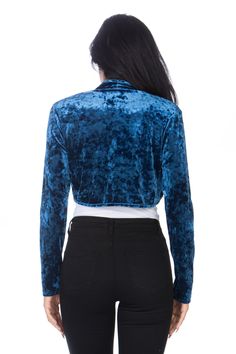 90% polyester Lightweight and machine washable velvet bolero shrug cardigan . Comfortable and velvet stretch fabric . Perfect for parties and date nights with your partner . Available in different colors and sizes to suit your taste .(please check our other listings) Stay stylish with our open Front Velvet Bolero Shrug Cardigan. The rich 90% polyester, 10% spandex and a beautiful open front knot design below the bust makes this velvet shrug your everyday choice for a flawless experience. A must Blue Velvet Winter Outerwear, Fitted Open Front Cardigan For Party, Fitted Open Front Shrug For Party, Cardigan Wedding Dress, Wedding Dress Bolero, Velvet Shrug, Chiffon Bolero, Velvet Bolero, Velvet Cardigan