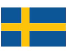 the flag of sweden is shown in blue and yellow