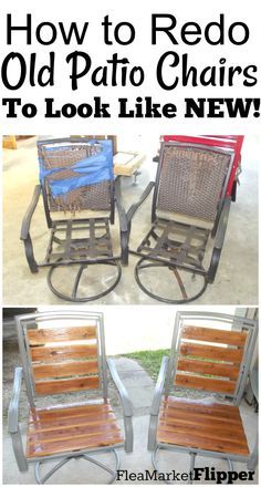 how to redo old patio chairs to look like new