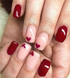 Valentines Nail Art, Valentines Nail Art Designs, Valentines Nail, Vday Nails, Valentine Nail, Manicure Nail Designs, Valentine Nail Art, Hari Valentine, February Nails