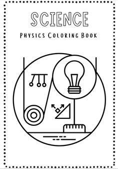 the science physics coloring book is shown