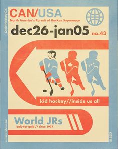 an advertisement for the world jrs hockey tournament