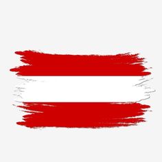 the flag of indonesia painted with brush strokes