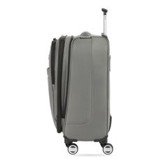 a piece of luggage with wheels and handles