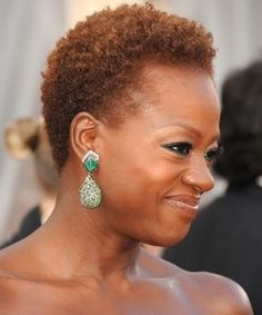 I think Viola looks gorgeous with her hair like this Mouse For Natural Black Hair, Big Chop Natural Hair, Short Afro Hairstyles, Short Natural Haircuts, Twa Hairstyles, Tapered Natural Hair, Natural Hair Cuts, Tapered Hair, Natural Hair Short Cuts