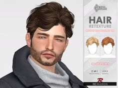 an image of a man with long hair and beards for the simse avatar