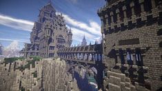 an image of a castle in minecraft