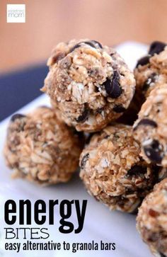 energy bites are an easy alternative to granola bars