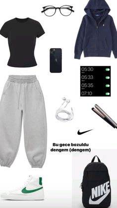 Outfits For Dance, Shoes Outfit Fashion, Fashion Top Outfits, Joggers Outfit, Outfit Collage, Neue Outfits, Lazy Day Outfits, Lazy Outfits, Student Fashion