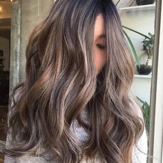 Icy Babylights Hair Color Asian, Balayage Blond, Balayage Brunette, Ombre Hair Color, Hair Color Balayage, Asian Hair, Hair Color Trends